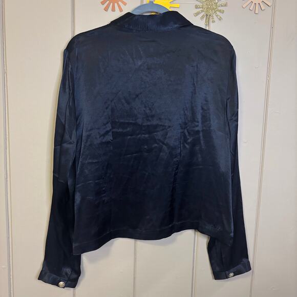 J. Crew Black button down Large 2023 new with tags - Picture 4 of 4